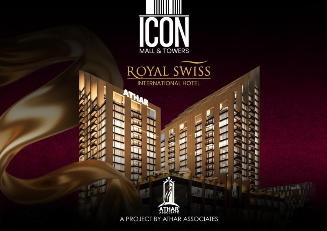Swiss International Hotel at Icon Mall, showcasing the best investment opportunity in Lahore.