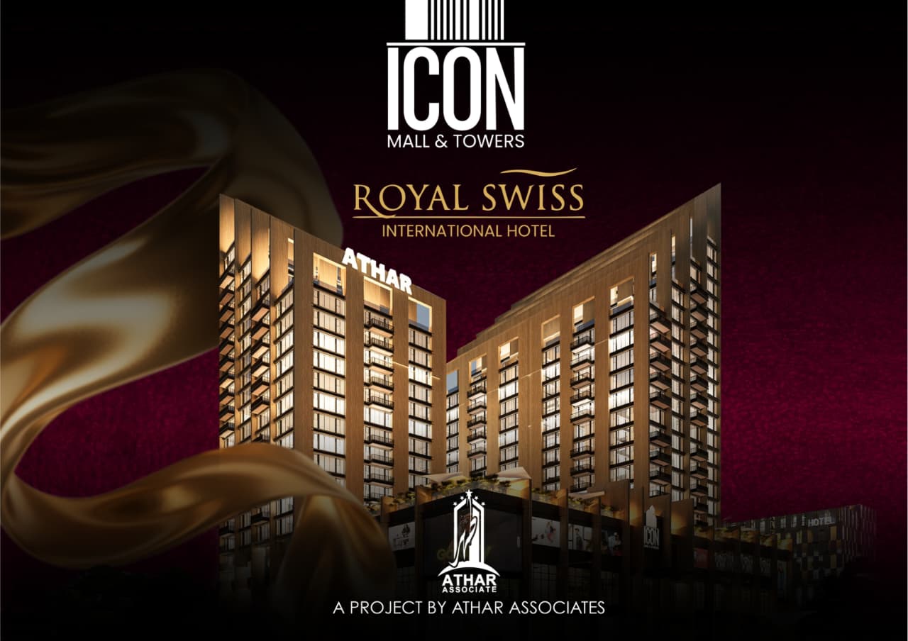 Swiss International Hotel at Icon Mall, showcasing the best investment opportunity in Lahore.