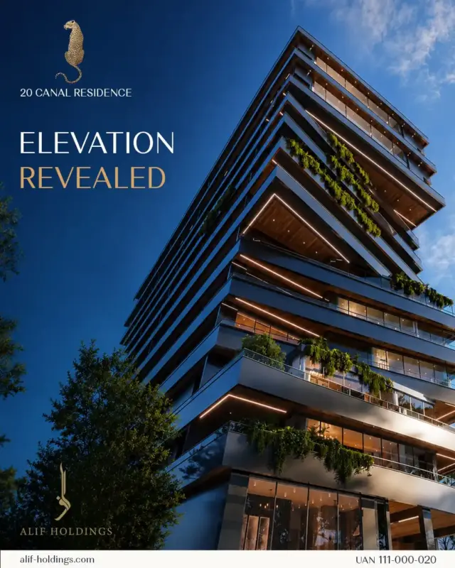 20 Canal Residence by alif holdings elevated pic
