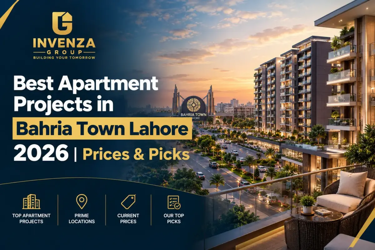 Modern apartment projects in Bahria Town Lahore 2026 featuring prices, prime locations, luxury living, and investment picks.